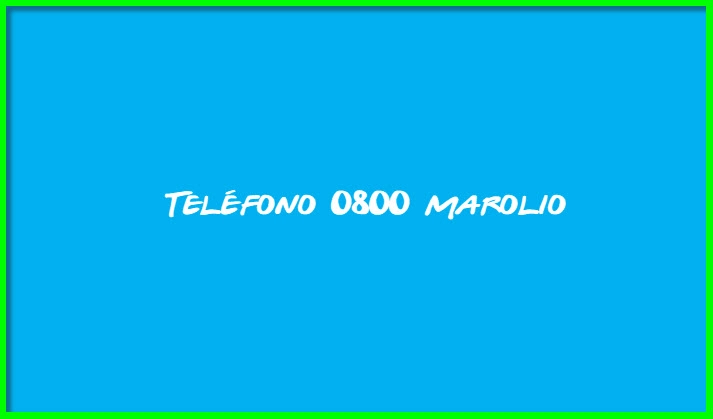Teléfono 0800 Marolio